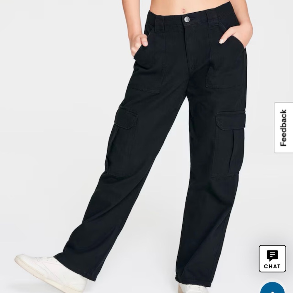 Aeropostale Women’s Mid-rise Straight Leg Tan Cargo Pants